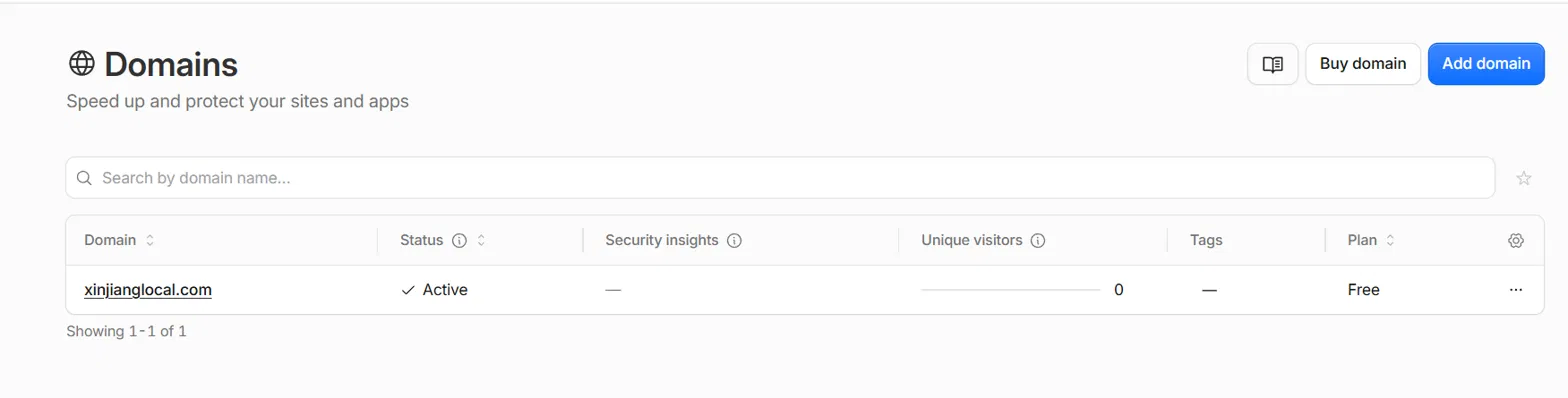 Active 了，DNS 这块完全成功。去 SSL/TLS 设置
